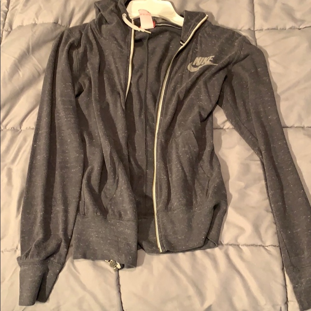 Grey zip up